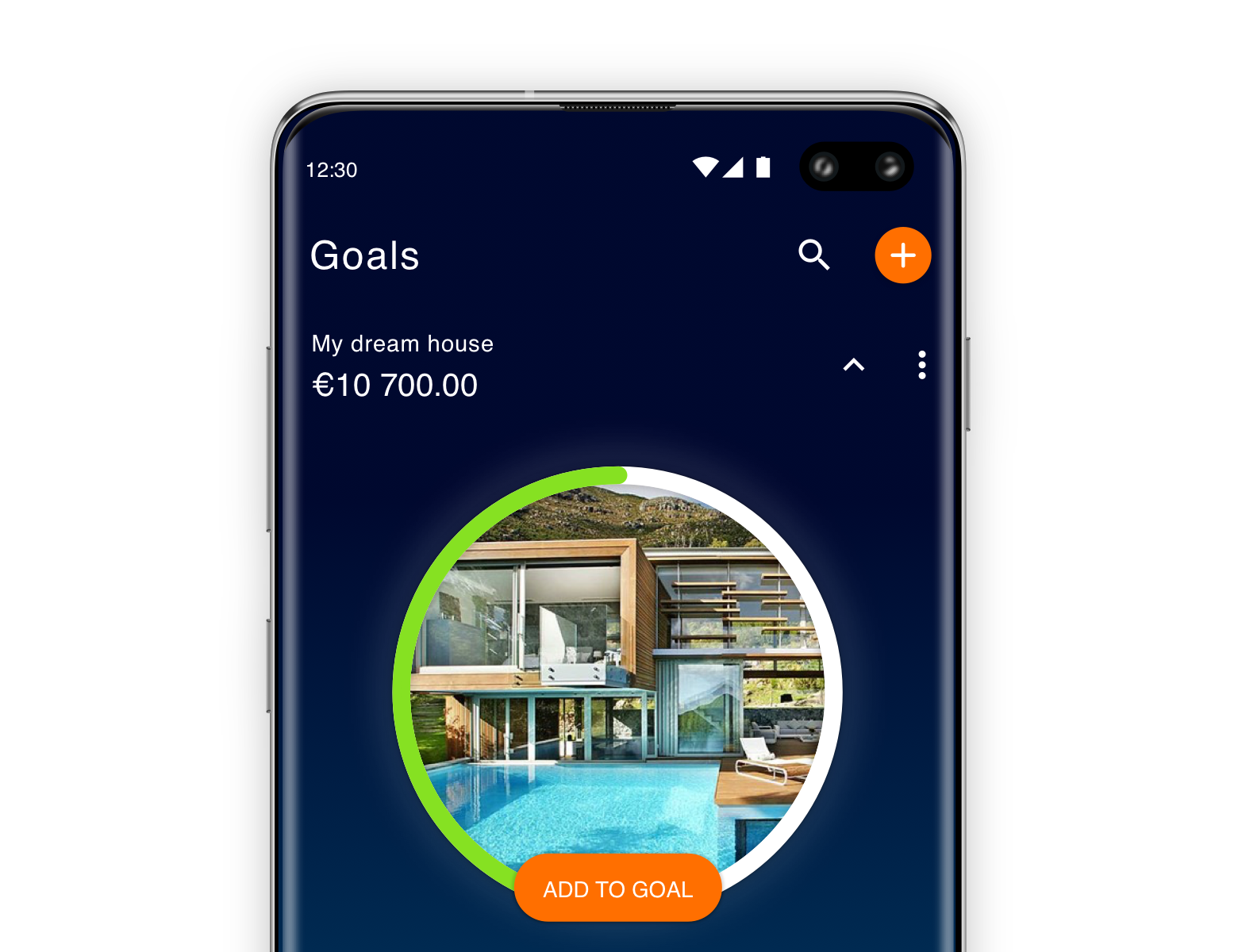 Mobile phone with Control app